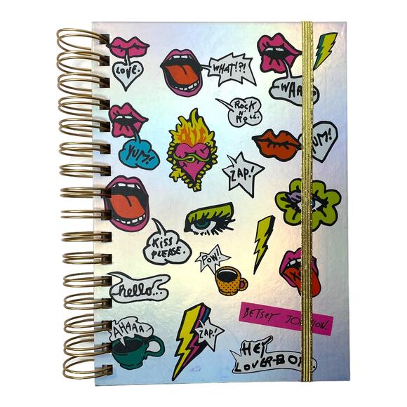 Betsey Johnson Other - Betsey Johnson Iridescent Icons Hardcover Journaling Spiral Notebook